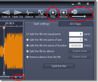 Split MP3 by Silence